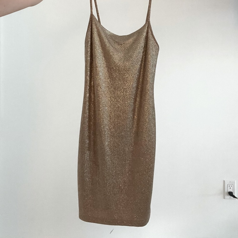 Gold dress!